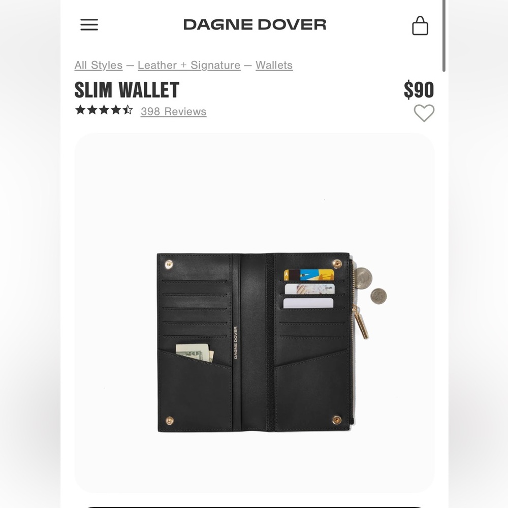 Dagne Dover slim leather wallet